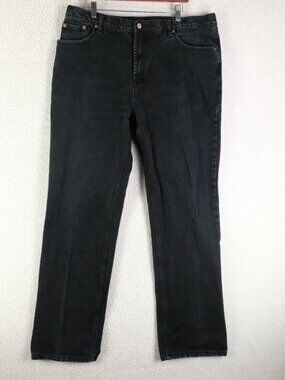 Vintage Levis 501 Jeans Mens 38X32 Black Zip Fly  90s made in US Heavy Straight